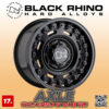 MÂM BLACK RHINO AXLE 17x9.5 | 6x139.7 | ET 06 | CB112.1 | MÀU ĐEN MỜ