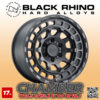 MÂM BLACK RHINO CHAMBER 17x8.5 | 6x139.7 | ET00 | CB112.1 | MÀU ĐEN MỜ