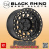 MÂM BLACK RHINO PRIMM 17x9 | 6x139.7 | ET00 | CB112.1 | MÀU ĐEN MỜ
