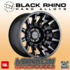 MÂM BLACK RHINO MISSION 18x9 | 6x139.7 | ET12 | CB112.1 | MÀU ĐEN MỜ