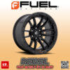 MÂM FUEL REBEL D679 17x9 | 6x139.7 | ET-12 | MÀU ĐEN MỜ