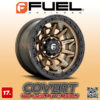 MÂM FUEL COVERT D696 17x9 | 6x139.7 | ET-12 | MÀU NÂU VIỀN ĐEN