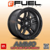 MÂM FUEL AMMO D700 17x9 | 6x139.7 | ET-12 / ET+1 | MÀU ĐEN MỜ