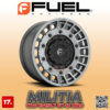 MÂM FUEL MILITIA D726 17x9 | 6x139.7 | ET-12 | MÀU XÁM CHÌ