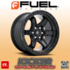 MÂM FUEL KICKER D697 17x9 | 6x139.7 | ET-12 | MÀU ĐEN MỜ
