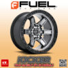 MÂM FUEL KICKER D698 17x9 | 6x139.7 | ET-12 | MÀU XÁM ĐEN